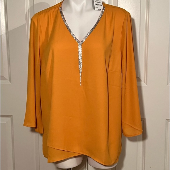 JM Collection Women's Rhinestone-Trim 3/4
Sleeve Top Created for Macy's - Picture 3 of 9